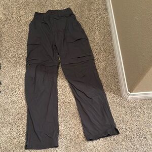 Gray/black kid hiking pants - worn once